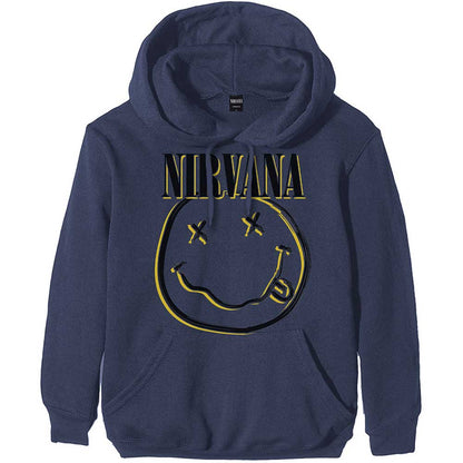 Nirvana Unisex Pullover Hoodie: Inverse Happy Face Trui met capuchon
