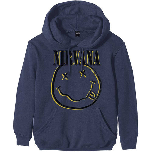 Nirvana Unisex Pullover Hoodie: Inverse Happy Face Trui met capuchon