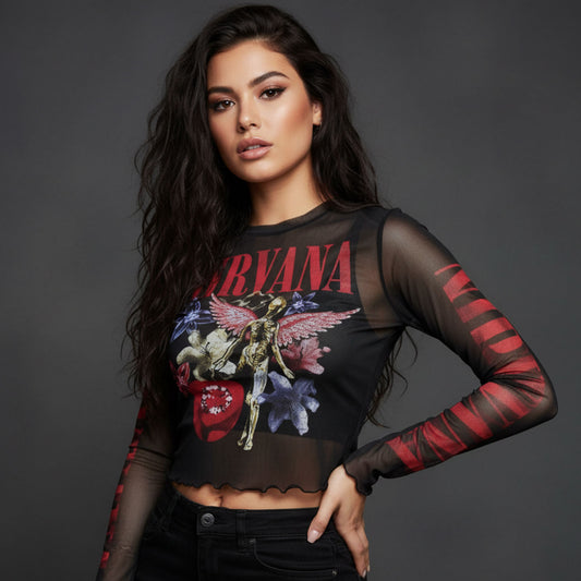 Een foto van een Nirvana T-Shirt