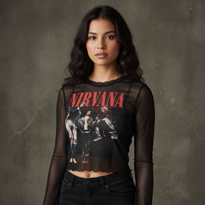 Een foto van een Nirvana T-Shirt