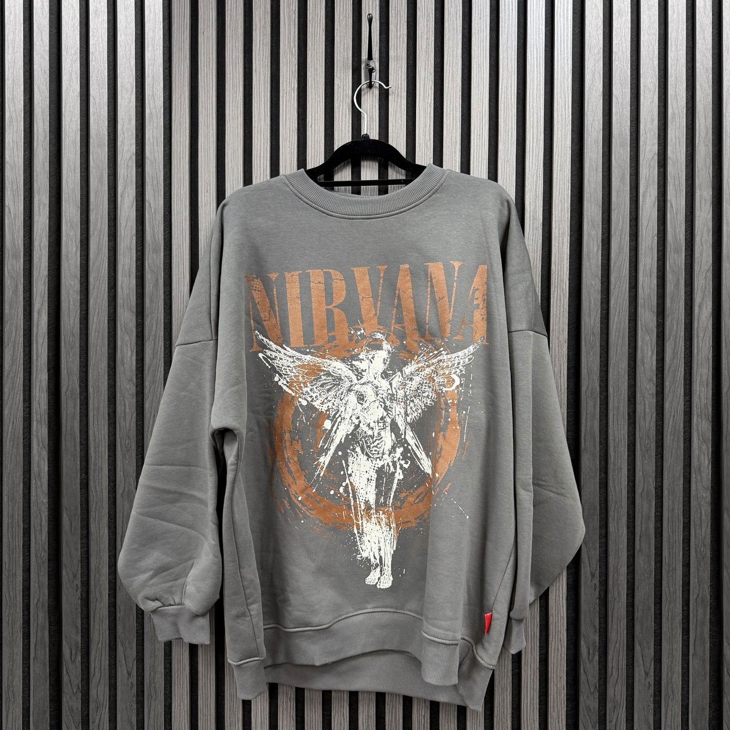 Een foto van een Nirvana Sweatshirt