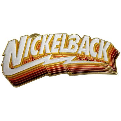Een foto van een Nickelback Speld Badge