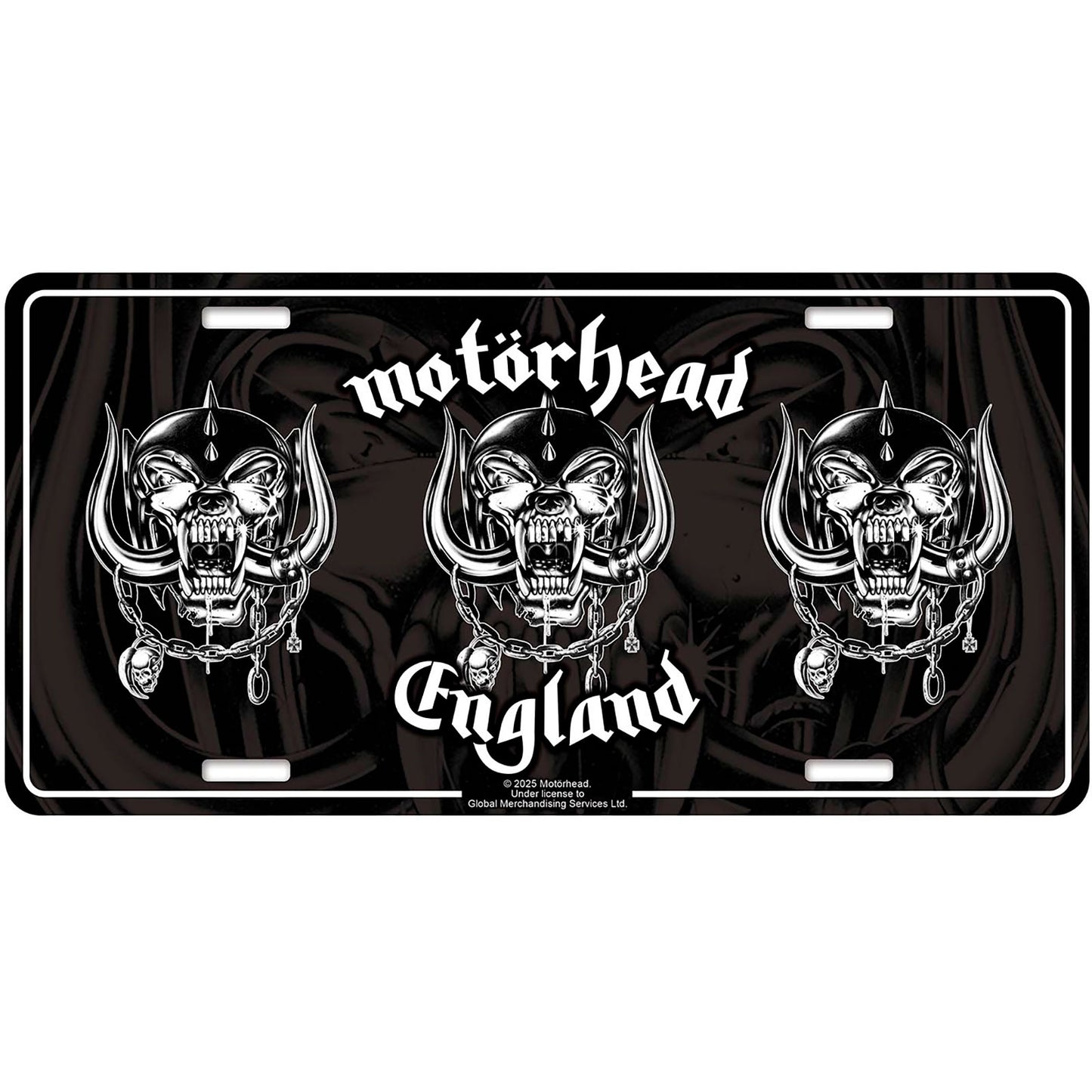 Een foto van een Motorhead Nummerplaat