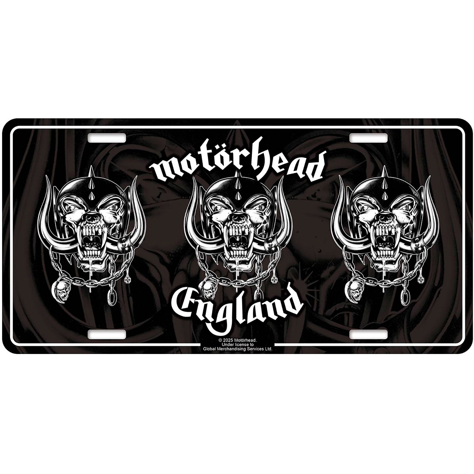 Een foto van een Motorhead Nummerplaat