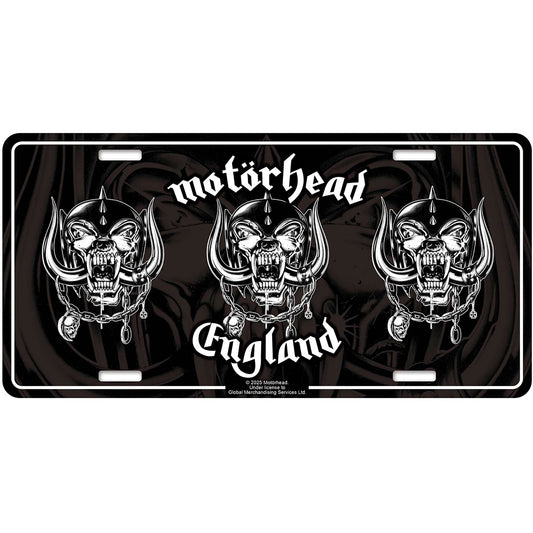 Een foto van een Motorhead Nummerplaat