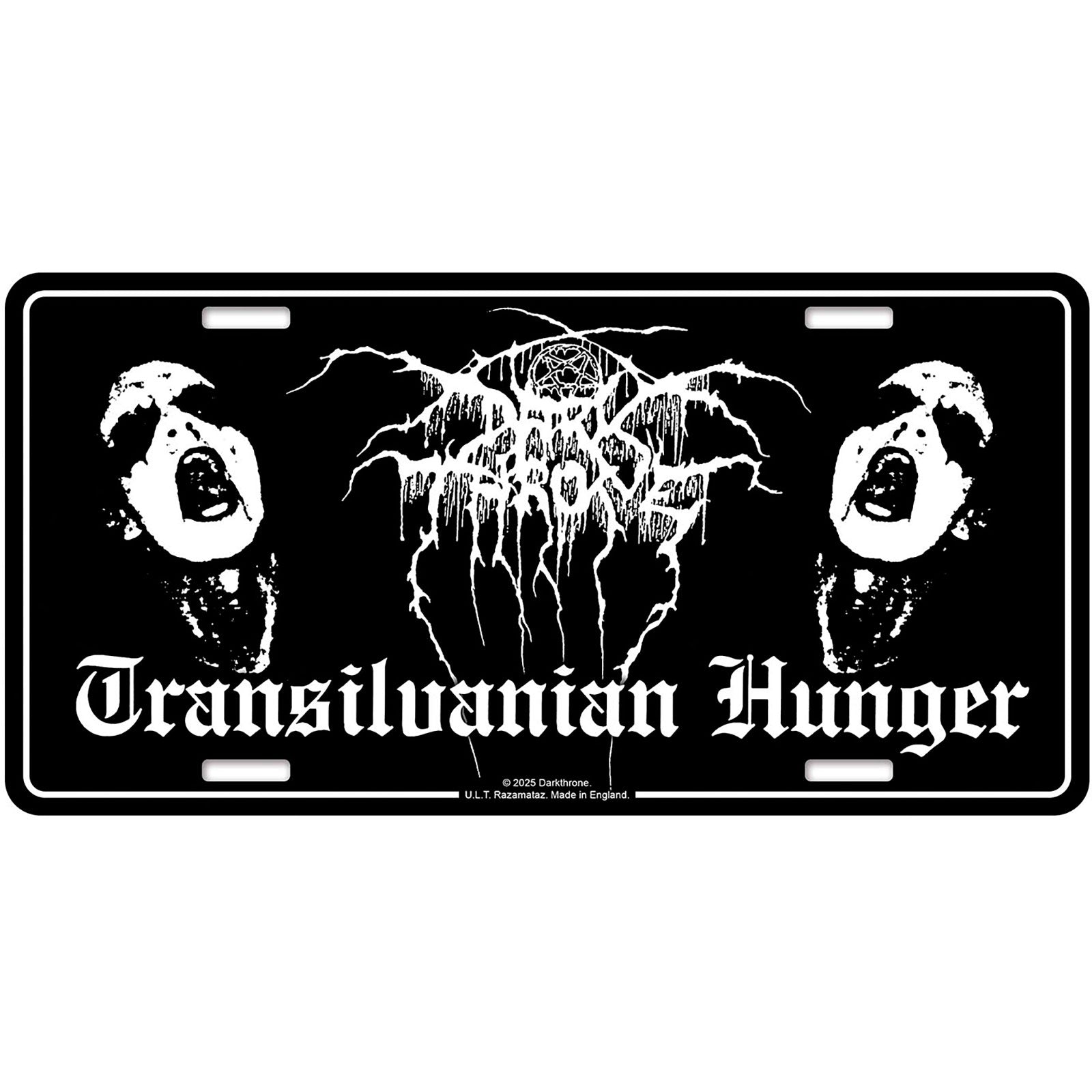 Een foto van een Darkthrone Nummerplaat