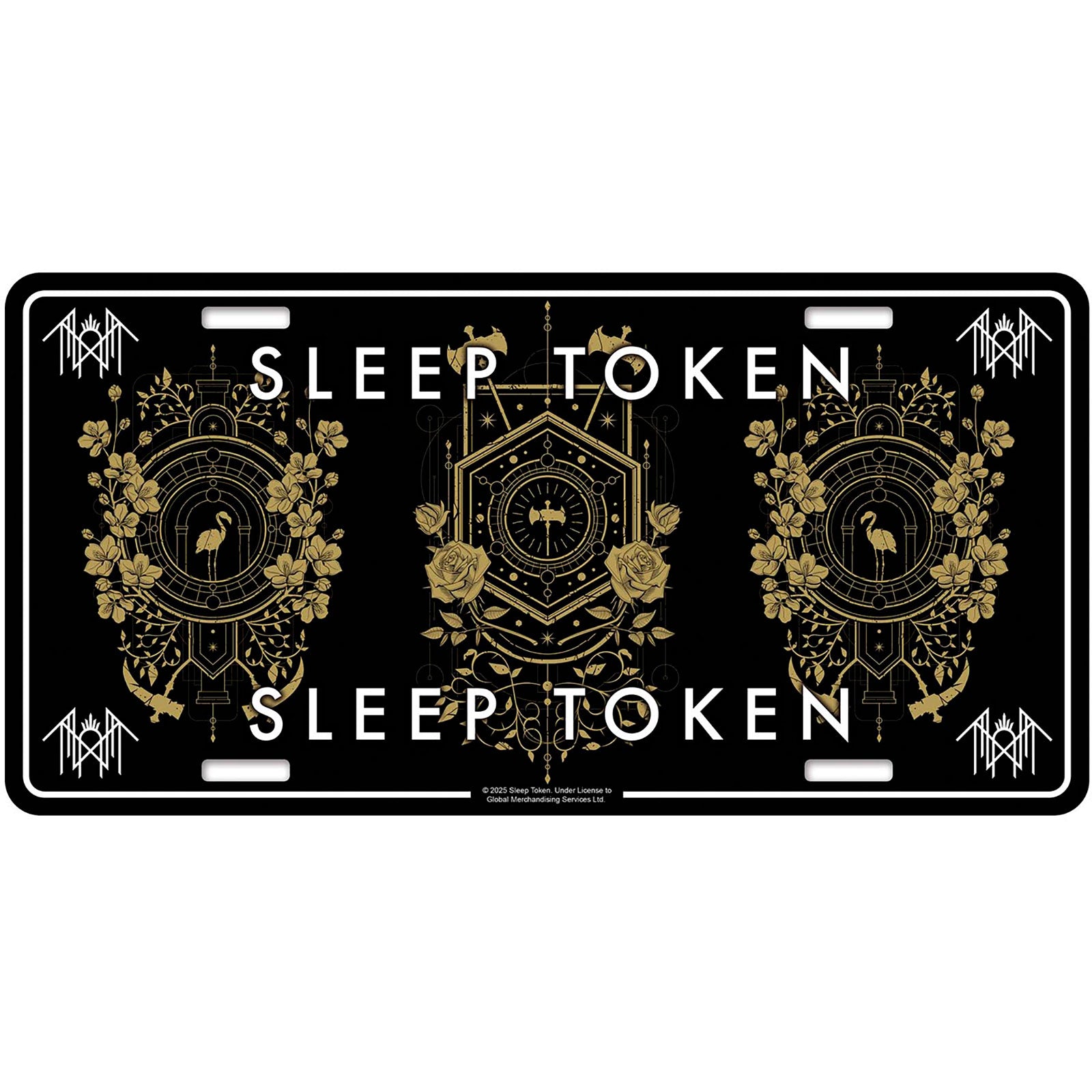 Een foto van een Sleep Token Nummerplaat