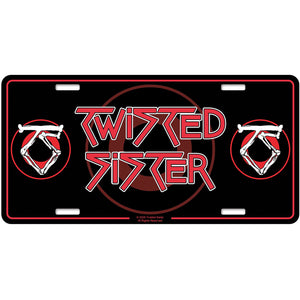 Een foto van een Twisted Sister Nummerplaat