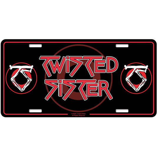 Een foto van een Twisted Sister Nummerplaat