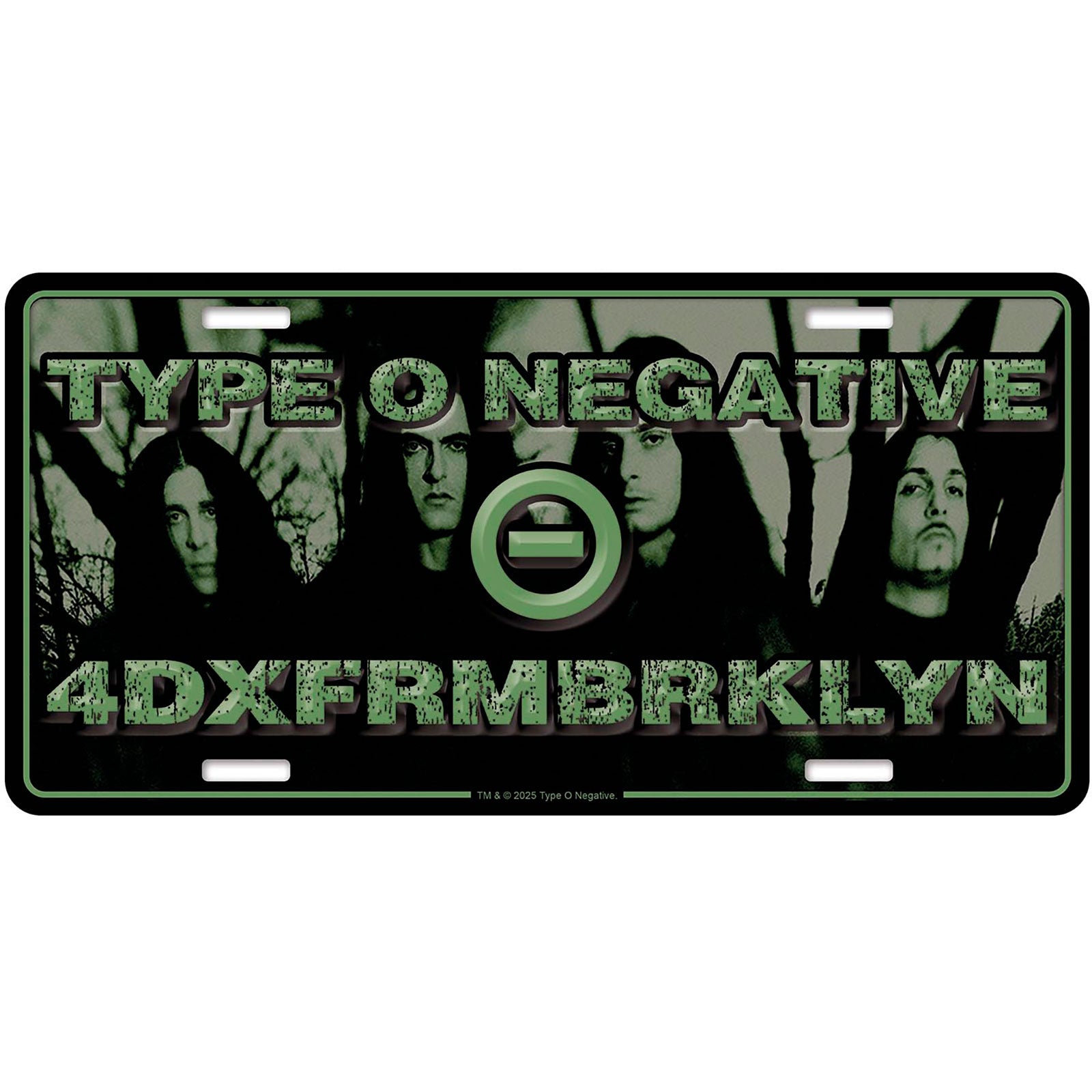 Een foto van een Type O Negative Nummerplaat