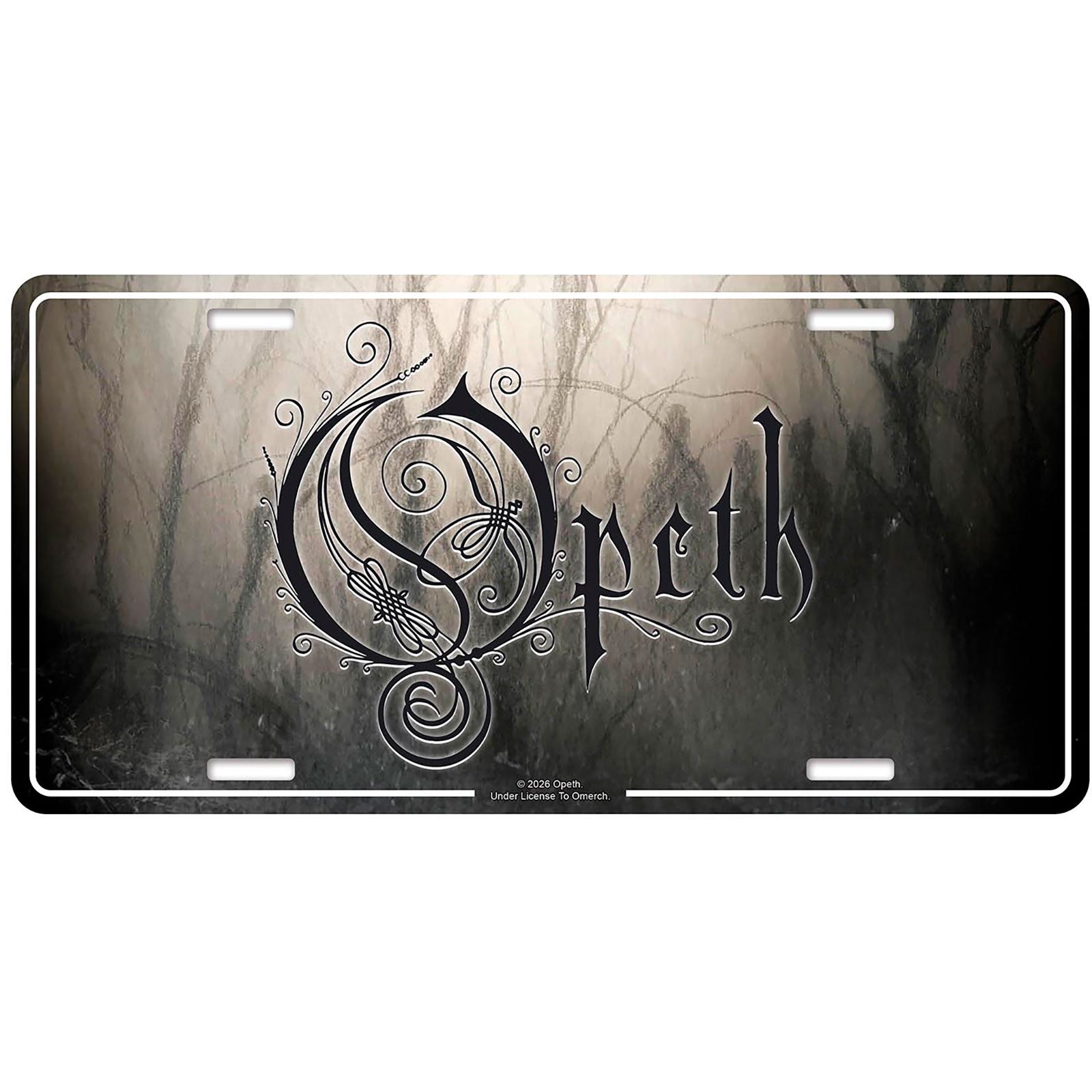 Een foto van een Opeth Nummerplaat
