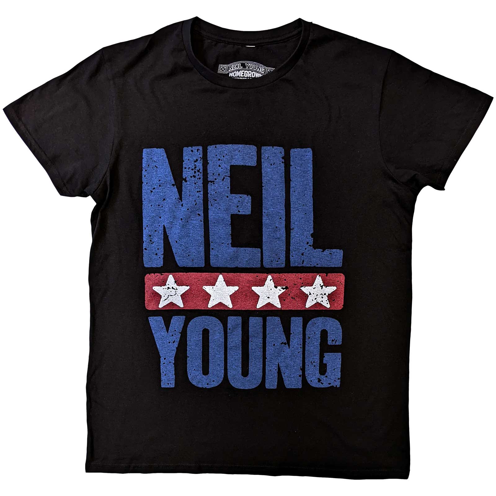 Een foto van een Neil Young T-Shirt