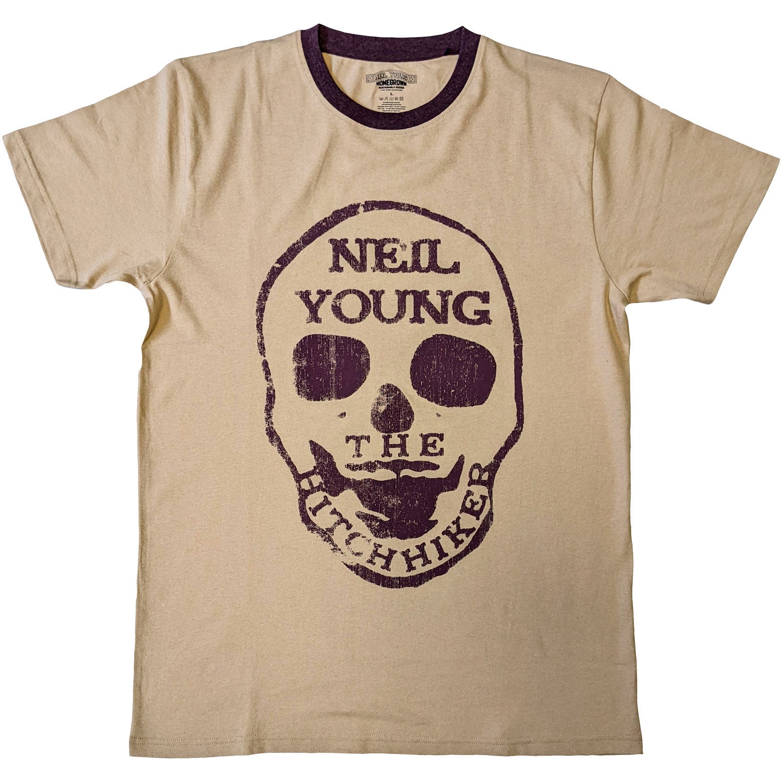 Een foto van een Neil Young Ringer T-Shirt