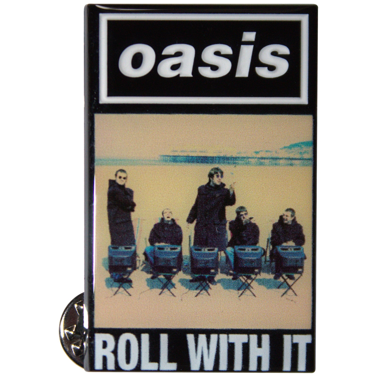 Een foto van een Oasis Speld Badge