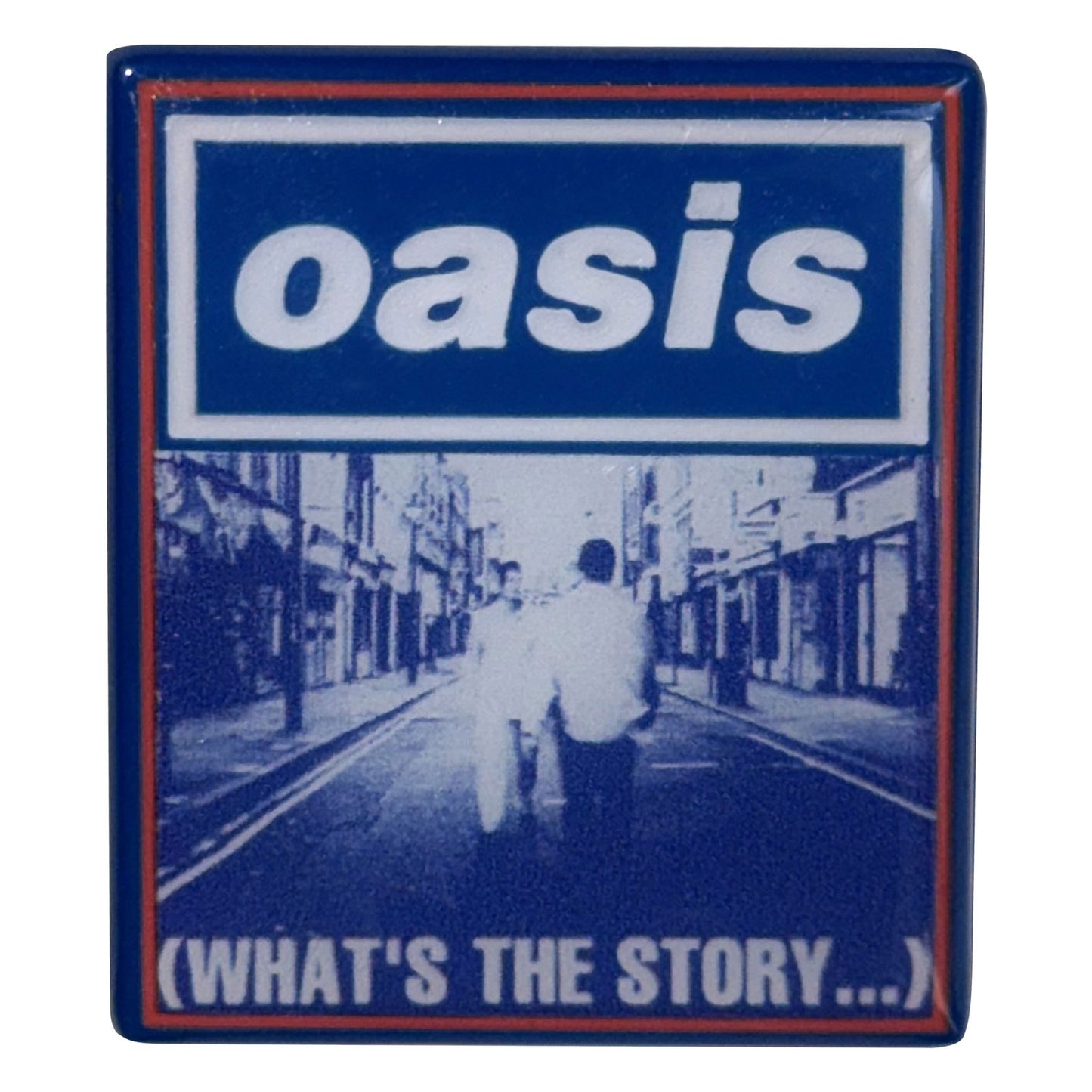 Een foto van een Oasis Speld Badge