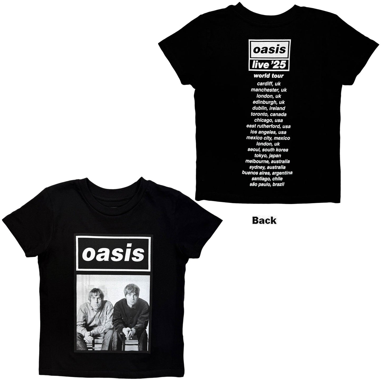Een foto van een Oasis T-Shirt