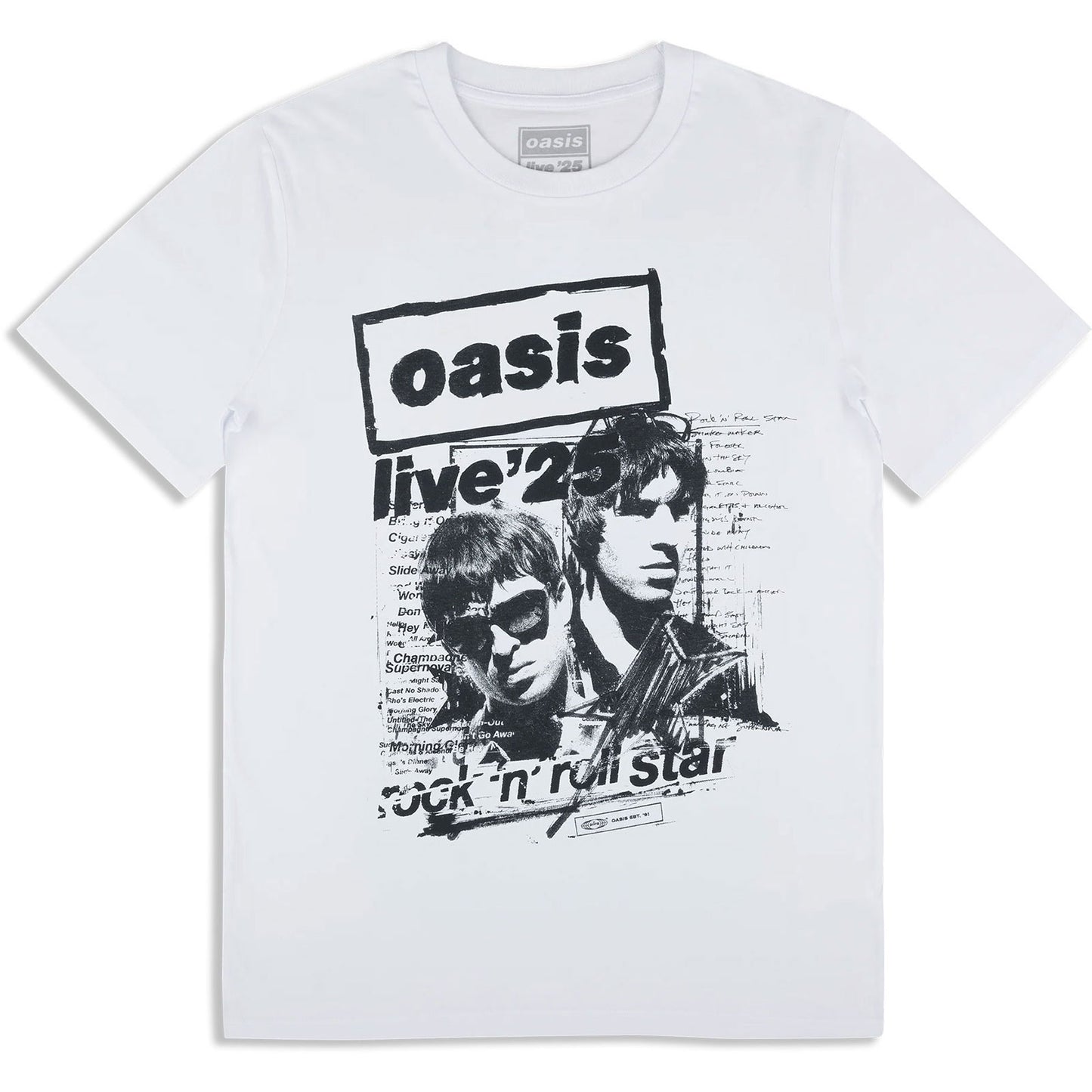Een foto van een Oasis T-Shirt
