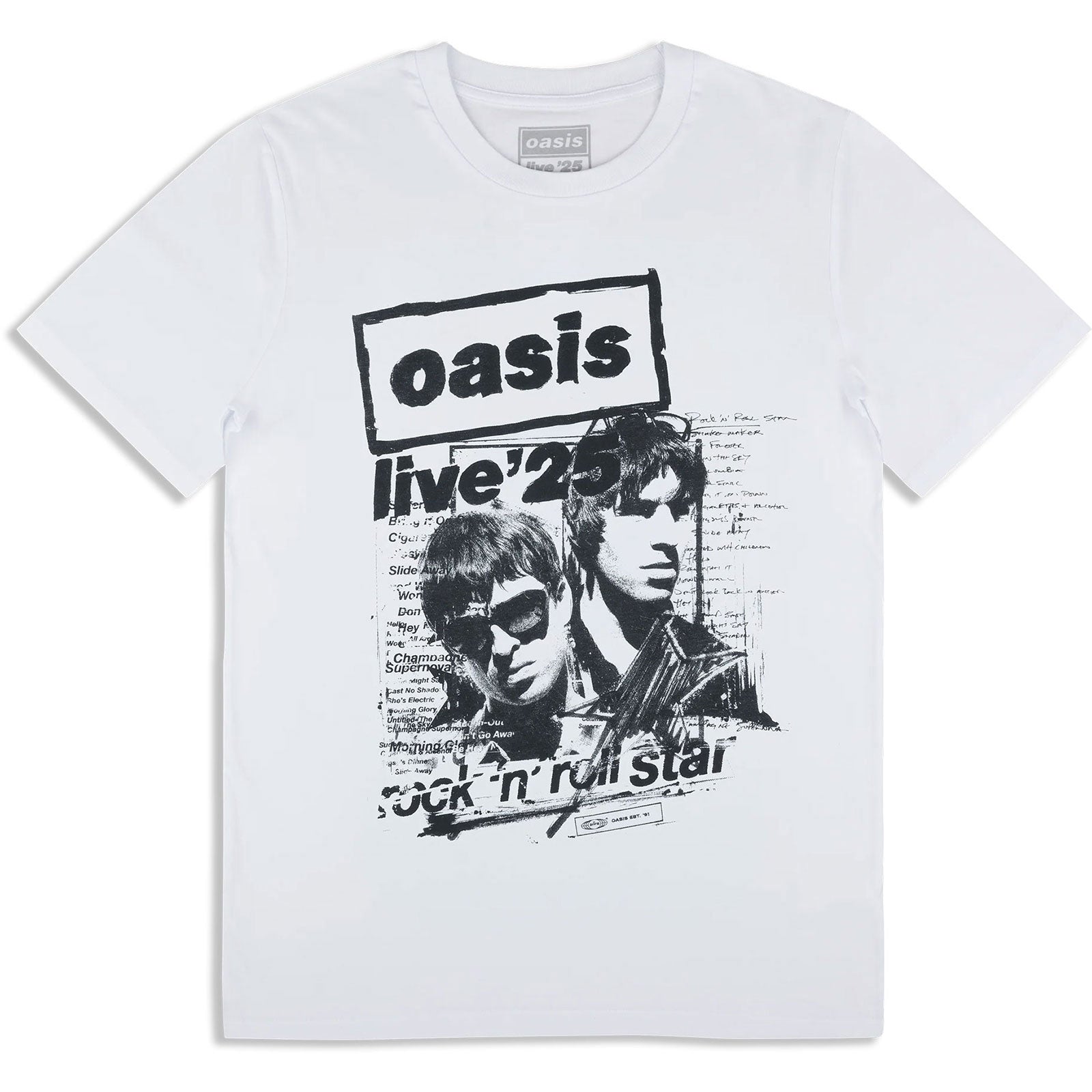 Een foto van een Oasis T-Shirt