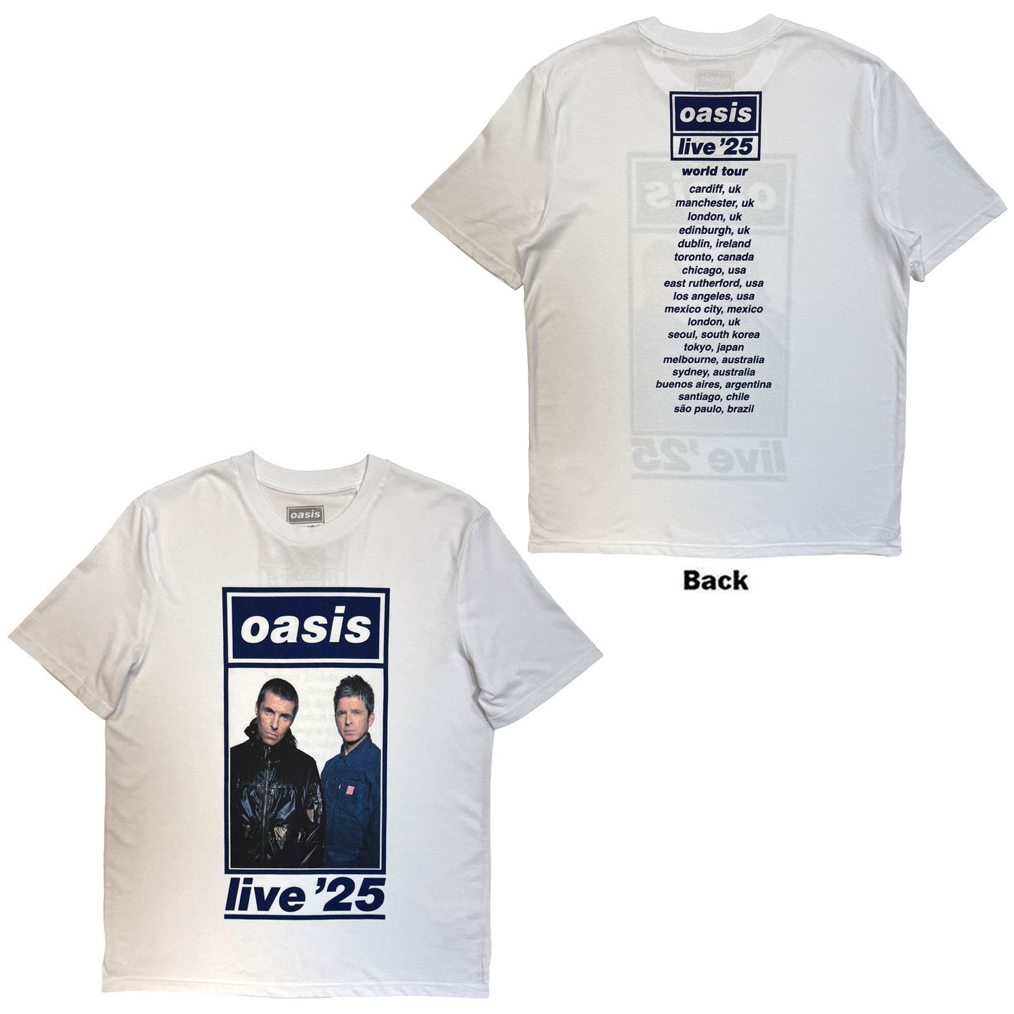 Een foto van een Oasis T-Shirt