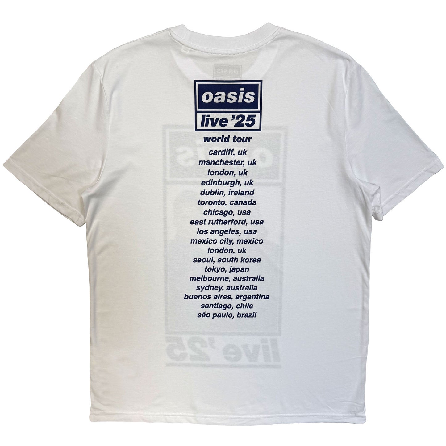 Een foto van een Oasis T-Shirt