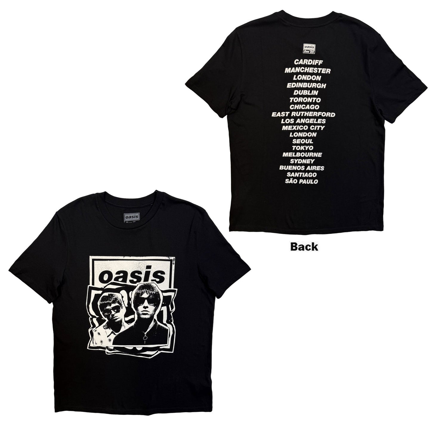 Een foto van een Oasis T-Shirt