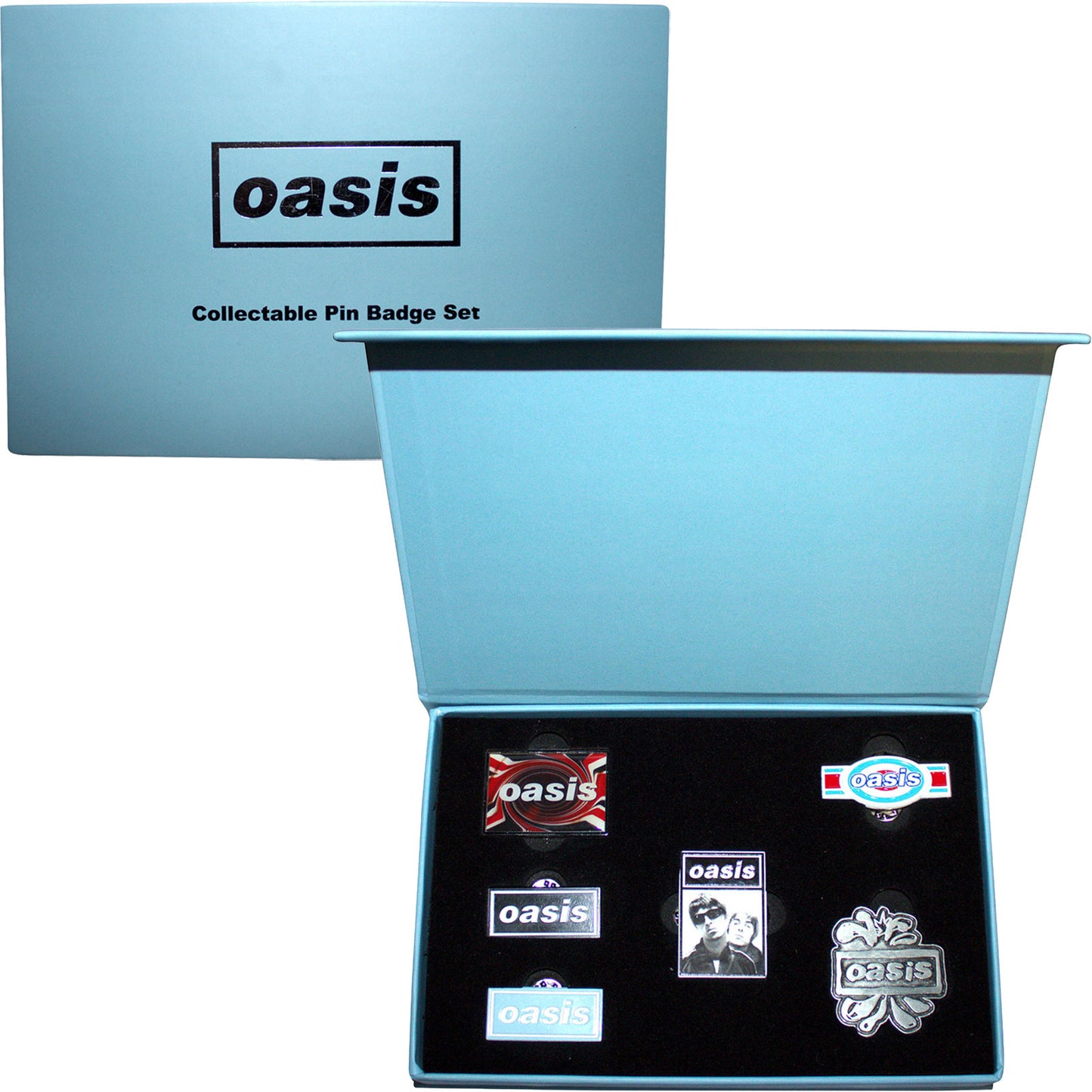 Een foto van een Oasis Speld Badge