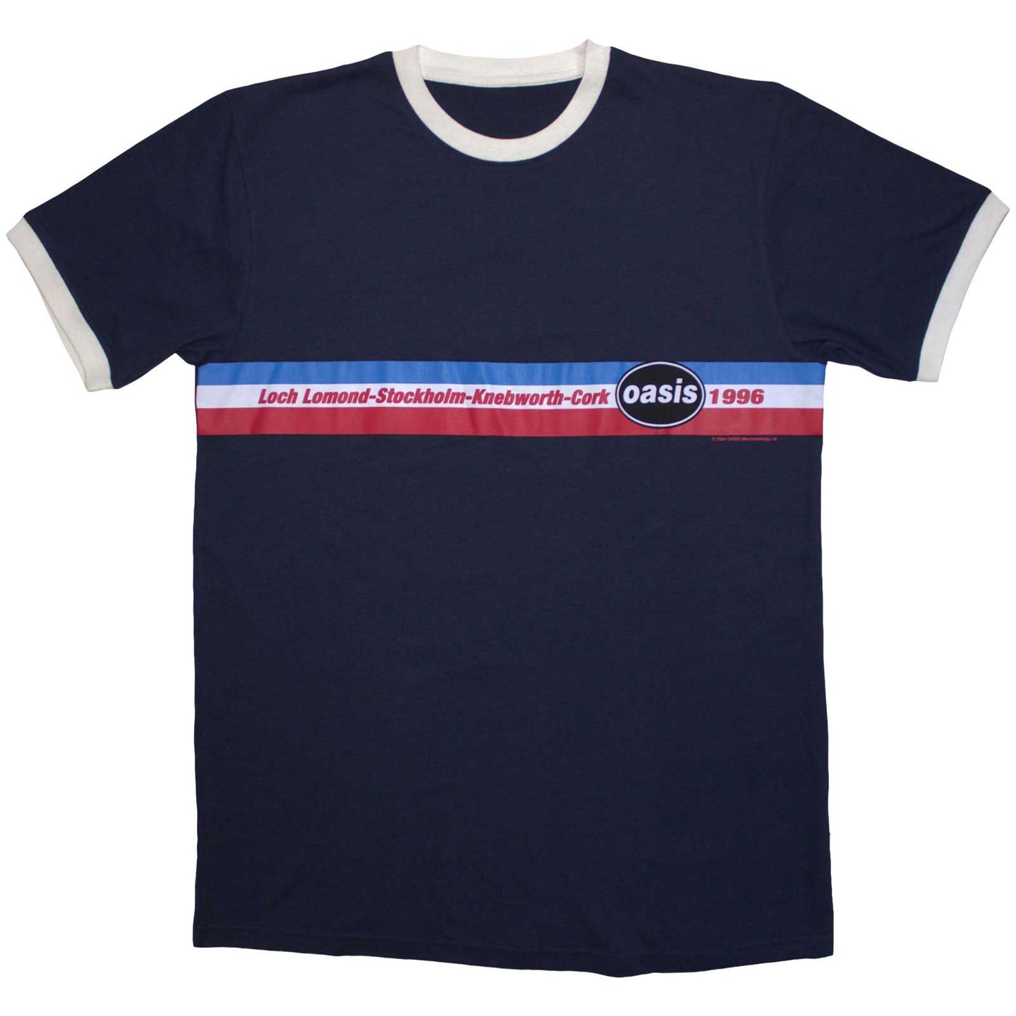 Een foto van een Oasis Ringer T-Shirt
