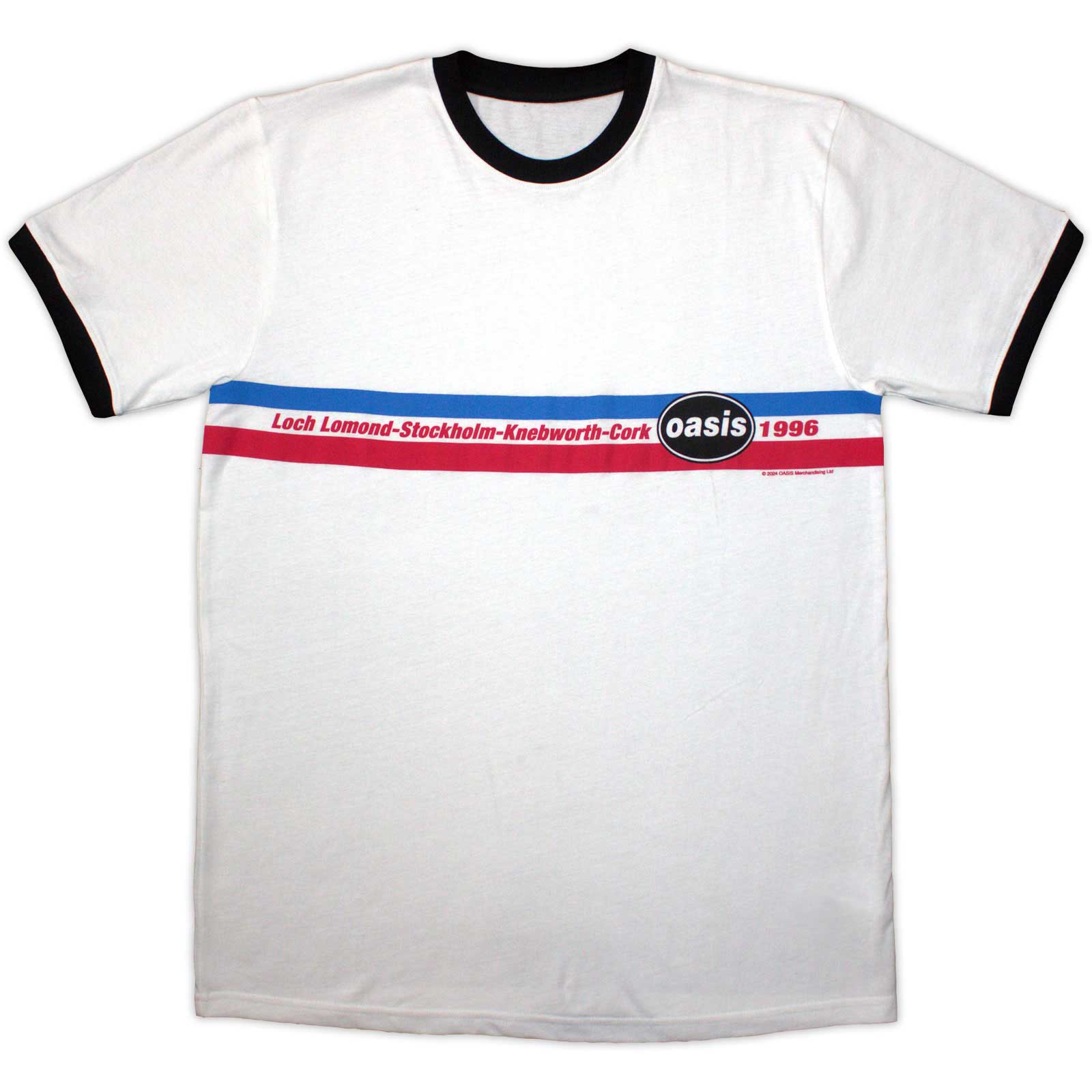 Een foto van een Oasis Ringer T-Shirt