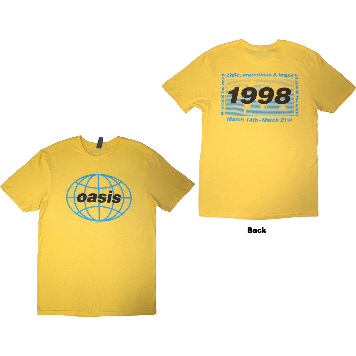 Een foto van een Oasis T-Shirt