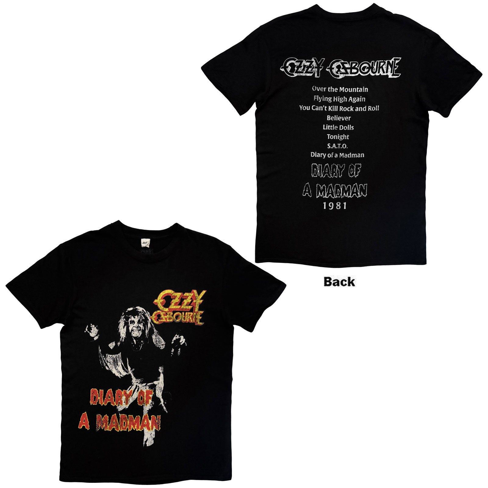 Een foto van een Ozzy Osbourne T-Shirt
