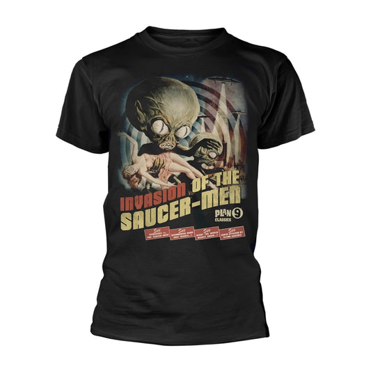 Een foto van een INVASION OF THE SAUCER MEN T-Shirt