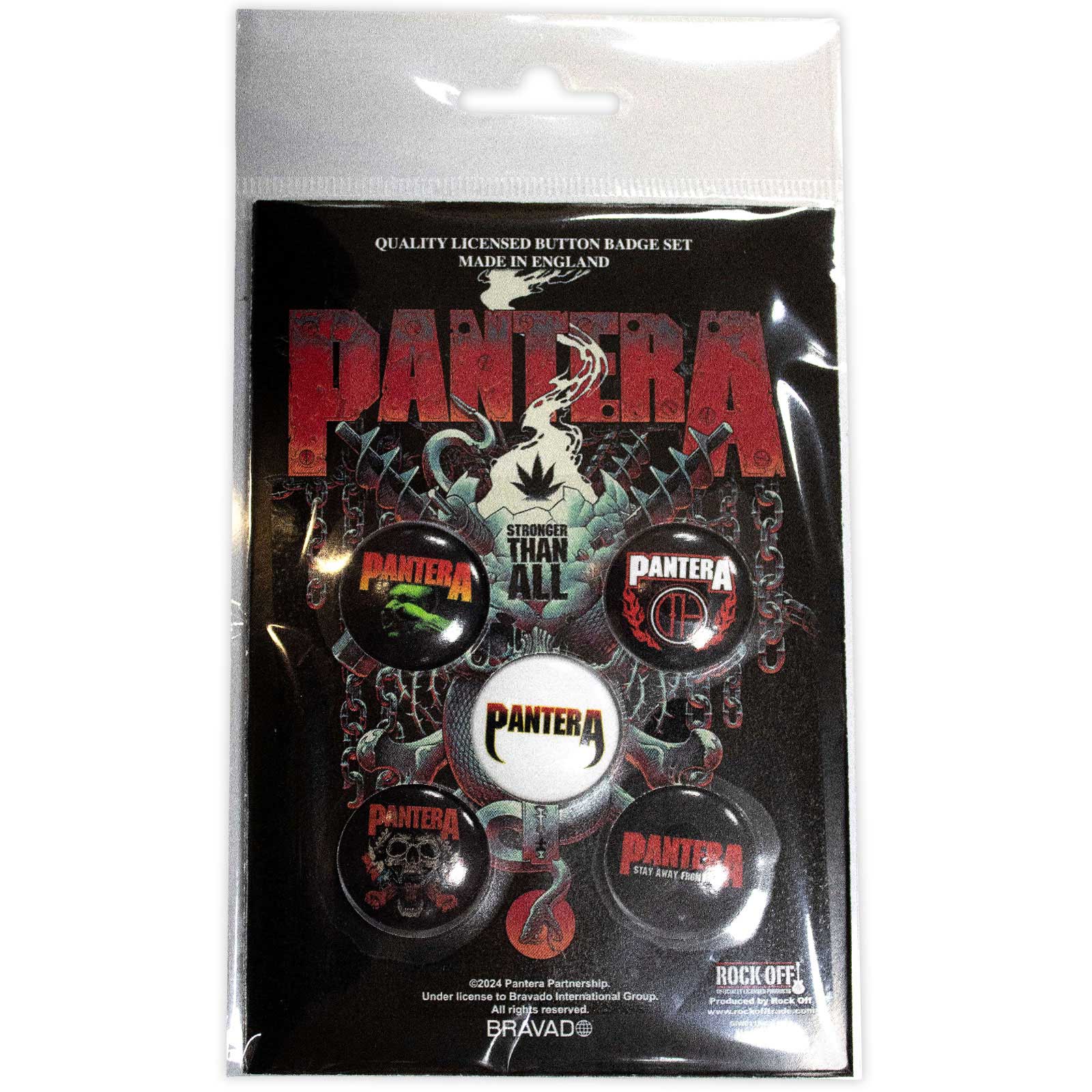 Een foto van een Pantera Knop Badge Pakket