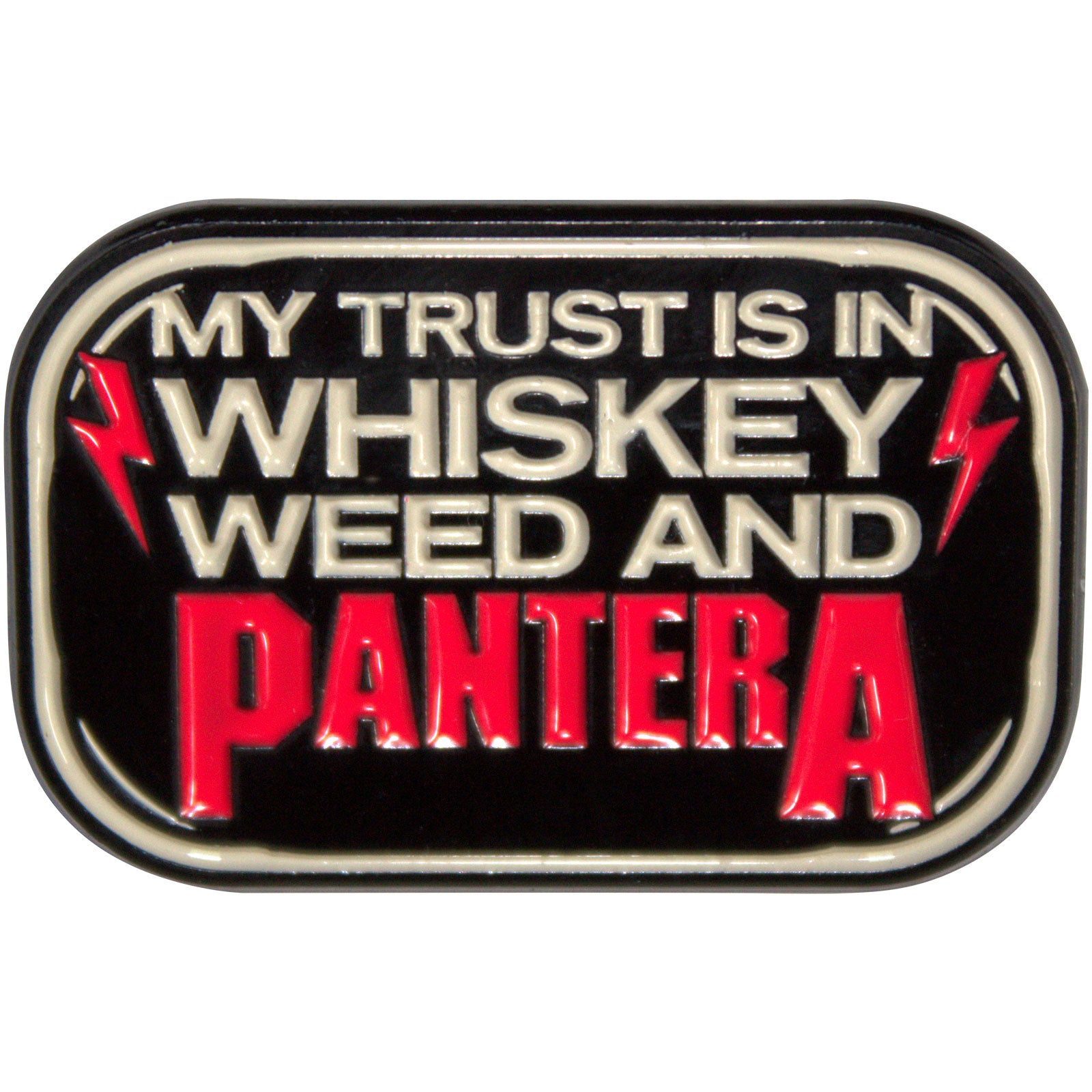 Een foto van een Pantera Speld Badge
