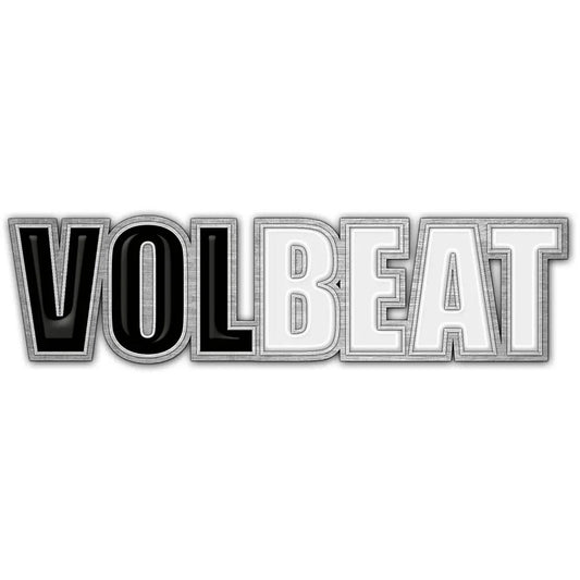 Een foto van een Volbeat Speld Badge