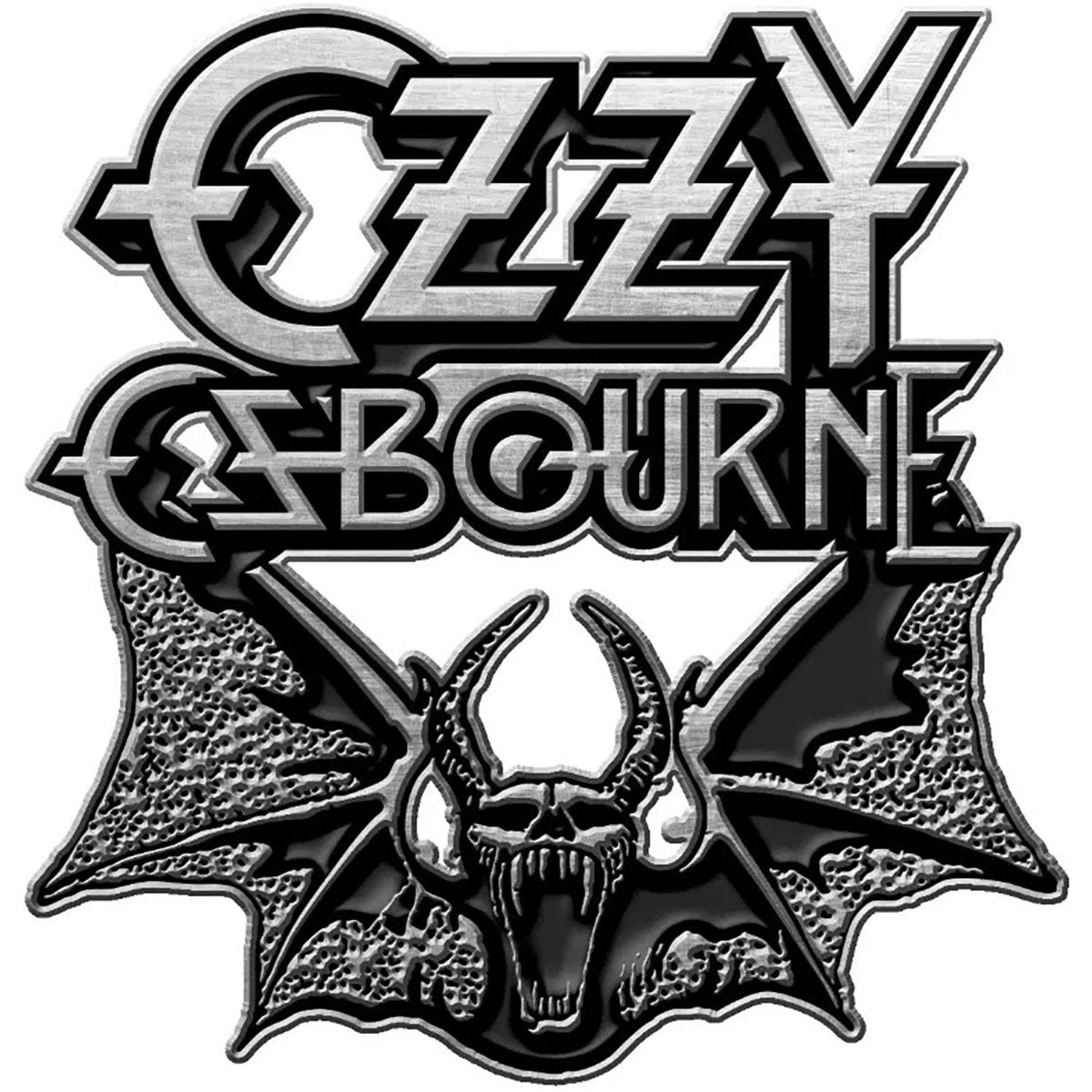 Een foto van een Ozzy Osbourne Speld Badge
