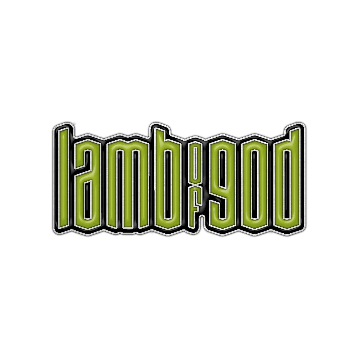 Een foto van een Lamb Of God Speld Badge