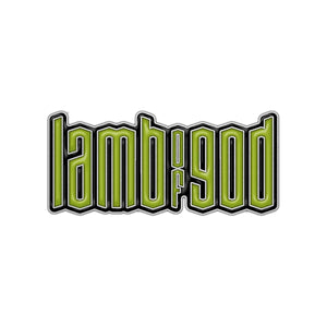 Een foto van een Lamb Of God Speld Badge