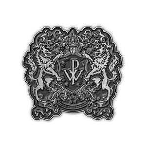Een foto van een Powerwolf Speld Badge