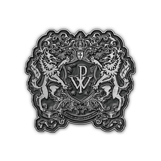 Een foto van een Powerwolf Speld Badge