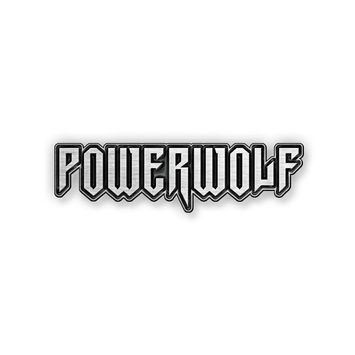 Een foto van een Powerwolf Speld Badge
