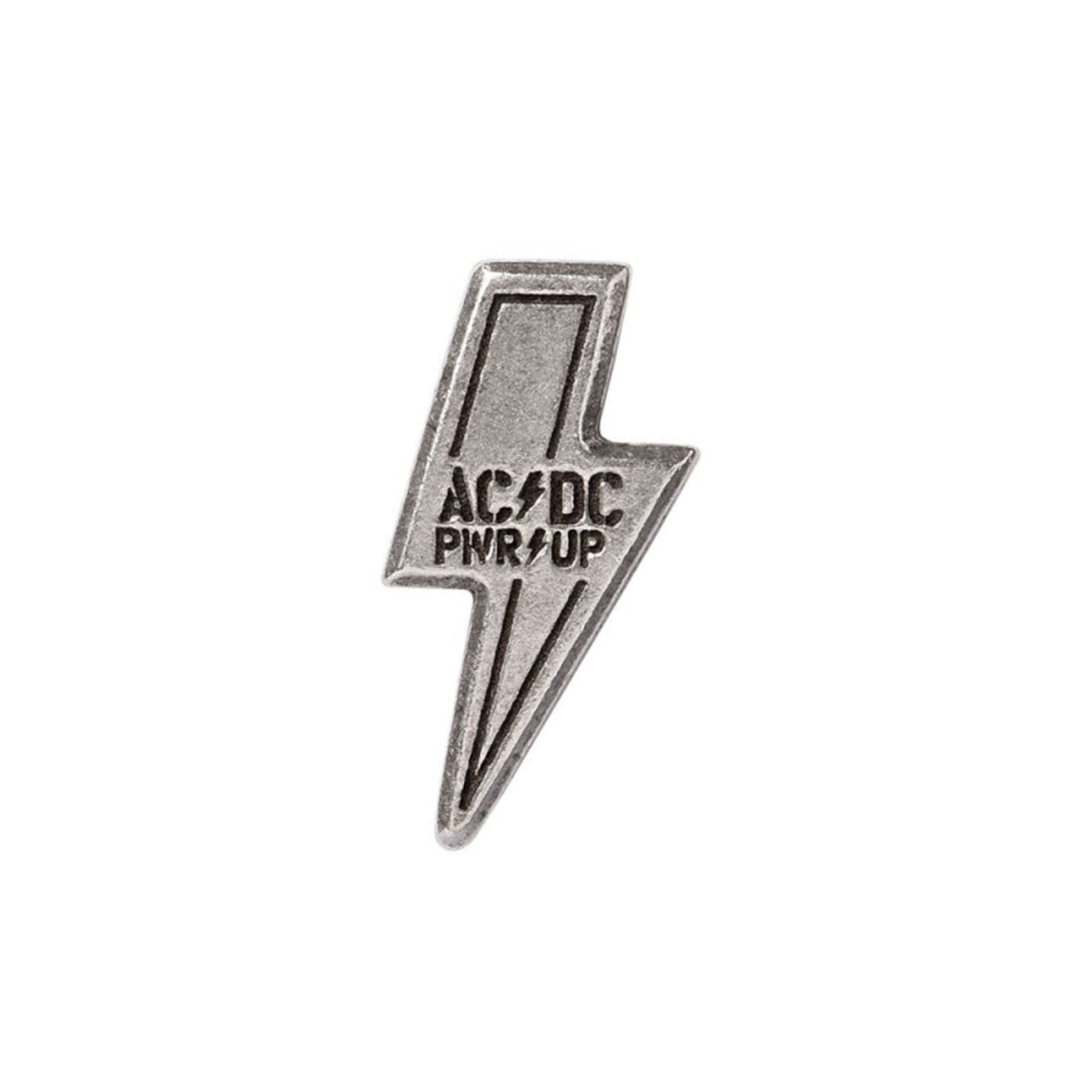 Een foto van een AC/DC Speld Badge