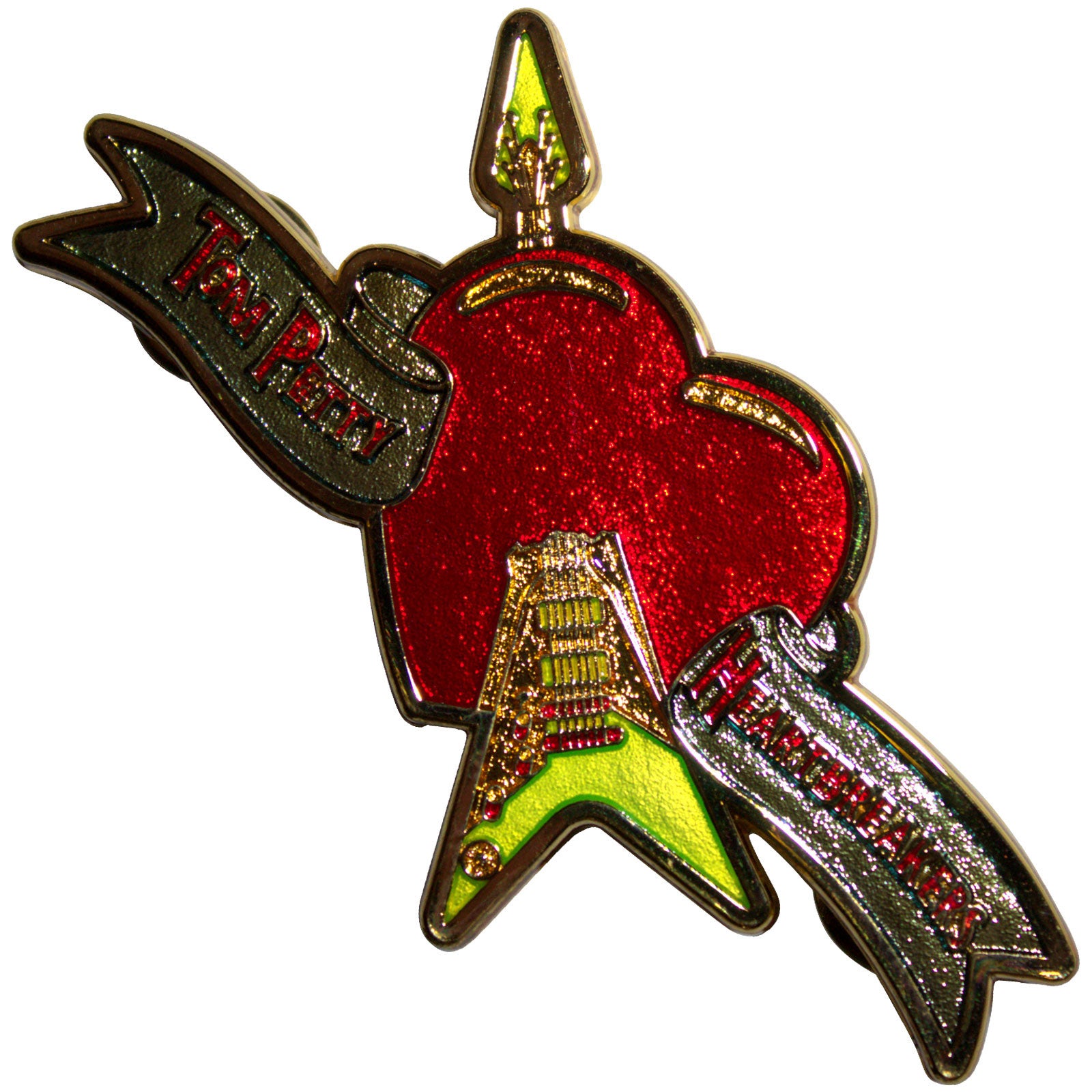 Een foto van een Tom Petty & The Heartbreakers Speld Badge