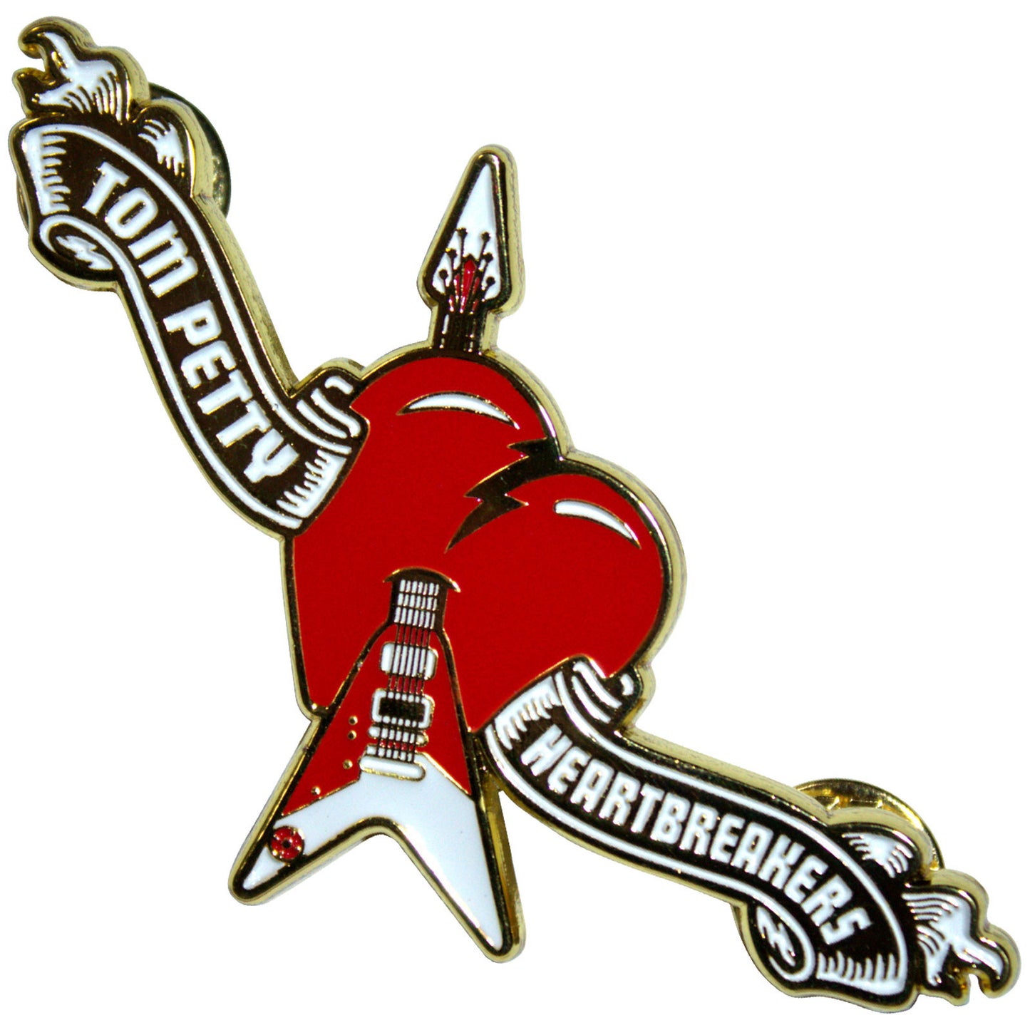 Een foto van een Tom Petty & The Heartbreakers Speld Badge