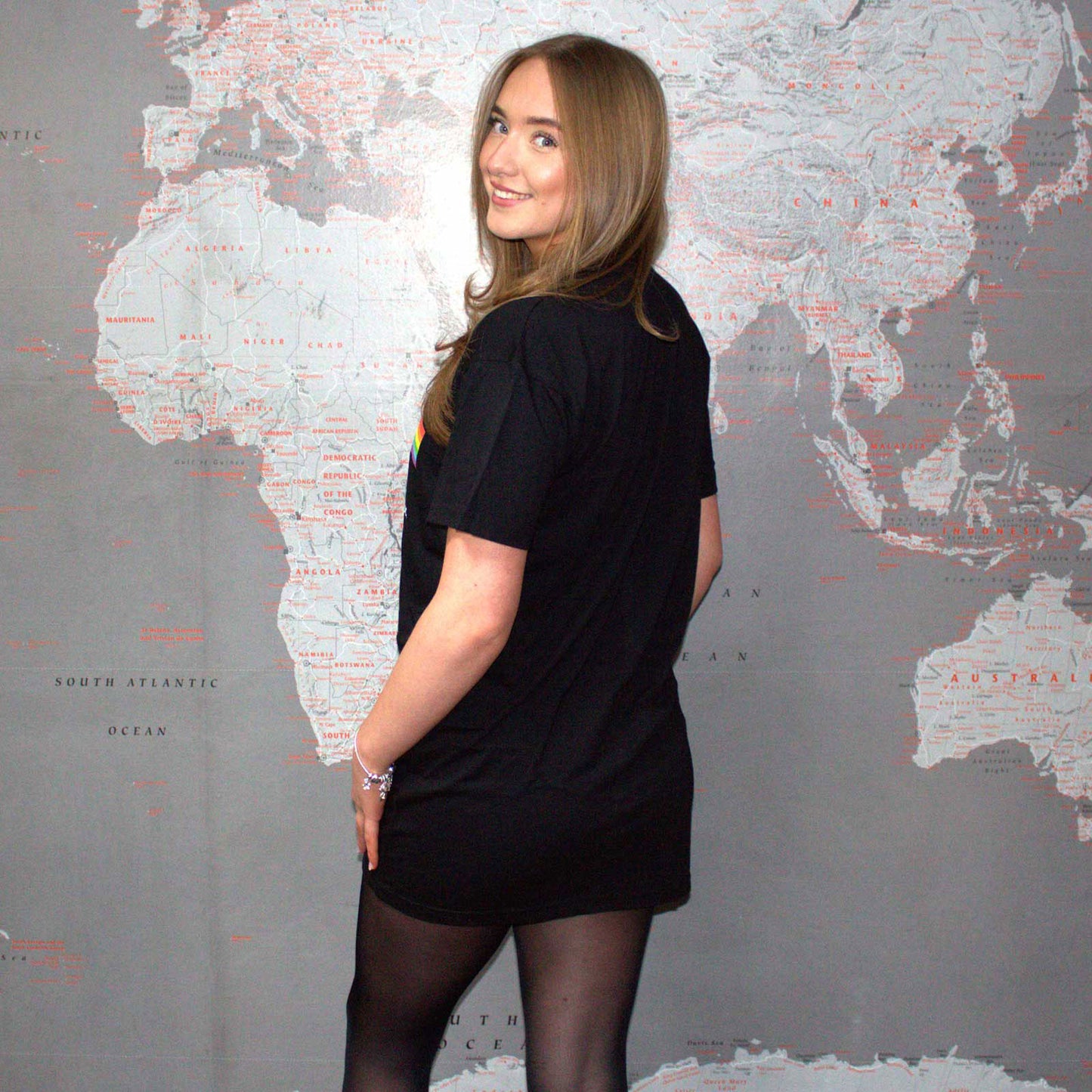 Een foto van een Pink Floyd T-Shirt Jurk