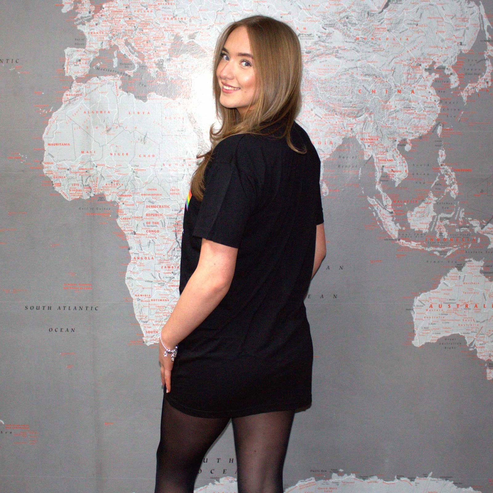 Een foto van een Pink Floyd T-Shirt Jurk