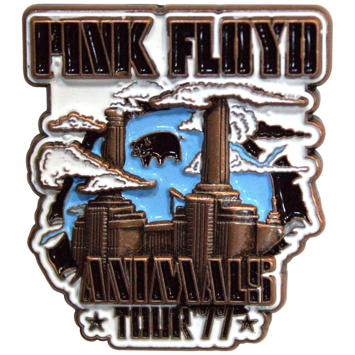 Een foto van een Pink Floyd Speld Badge