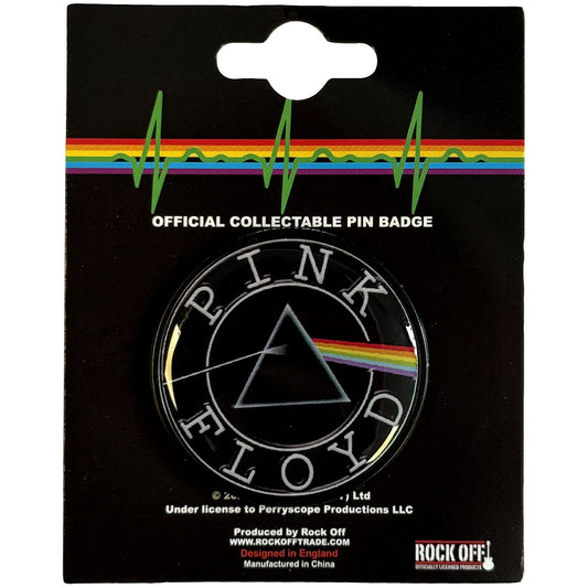 Een foto van een Pink Floyd Speld Badge