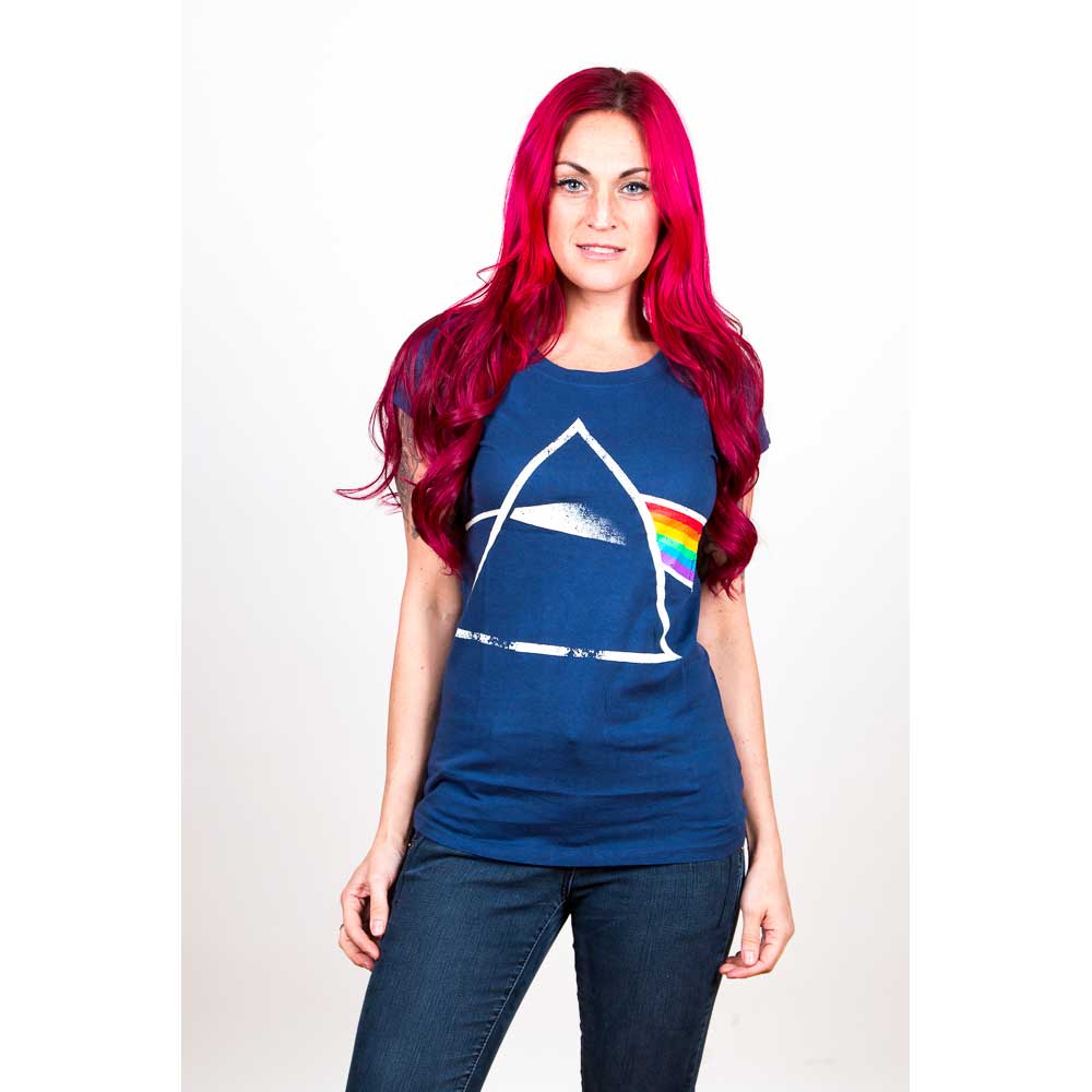 Pink Floyd Ladies T-Shirt: Dark Side of the Moon (Back Print) T-Shirt