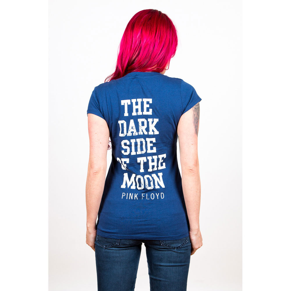 Pink Floyd Ladies T-Shirt: Dark Side of the Moon (Back Print) T-Shirt