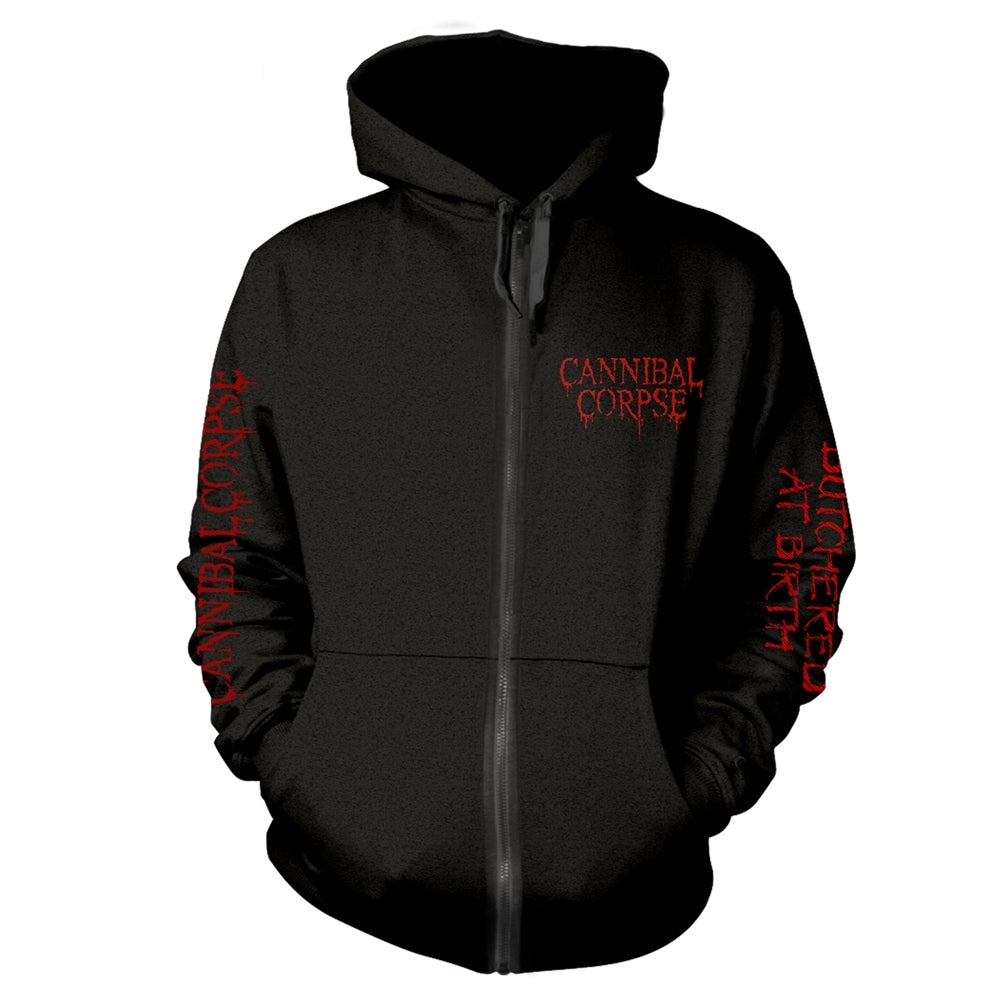 Een foto van een CANNIBAL CORPSE Top met capuchon